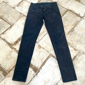 Levis jeans with metallic distress